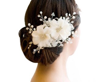 Beautiful Bridal Floral Hair Piece
