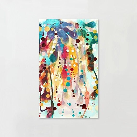 Modern Painting Watercolor Canvas Canvas Art by TinaCarroll