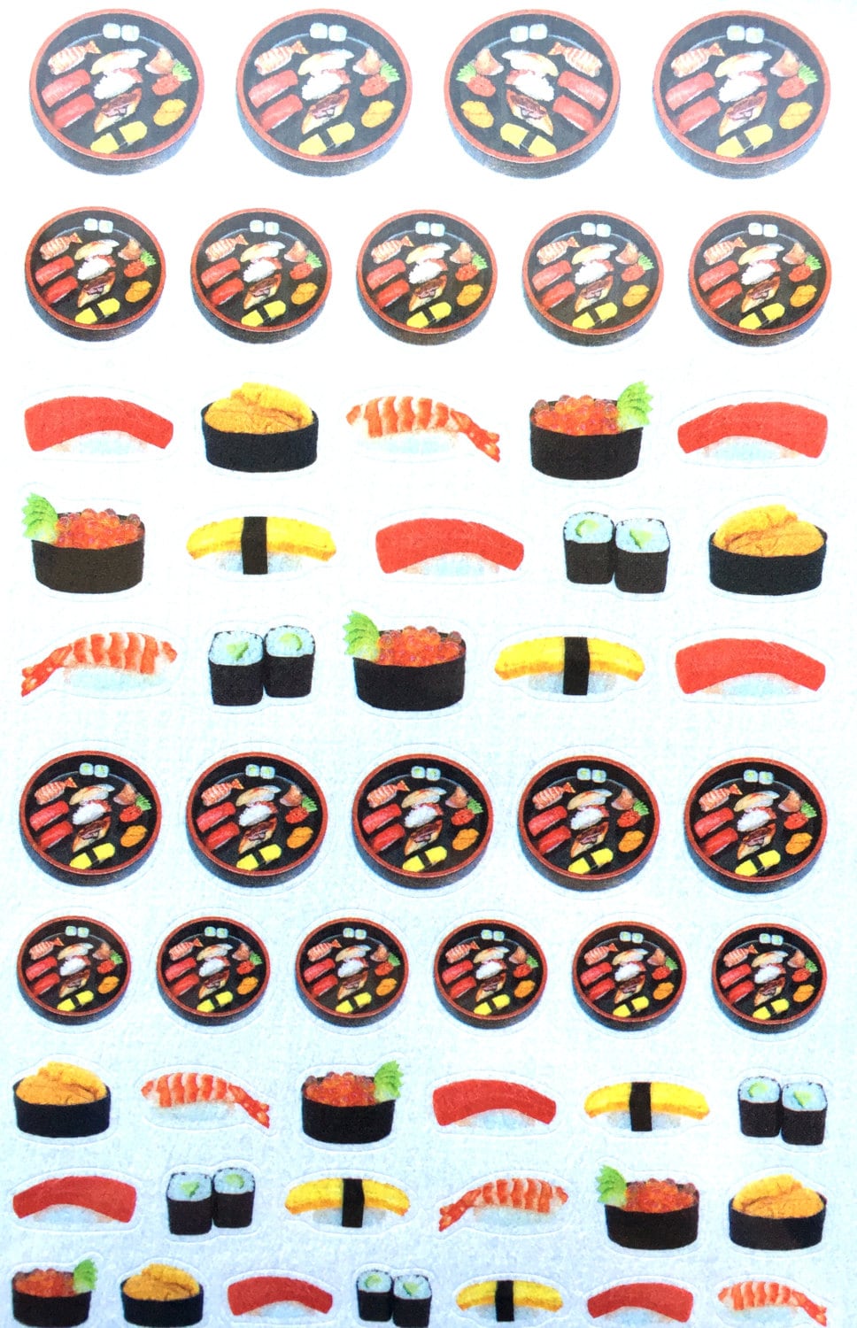 Sushi Stickers Japanese Stickers Chiyogami Stickers