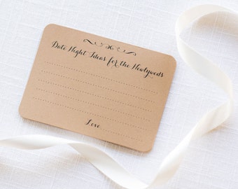 Date Night Cards, Date Night Ideas, Bridal Shower Games, Newlywed Advice, Wedding Advice, Advice Cards, Date Night Game