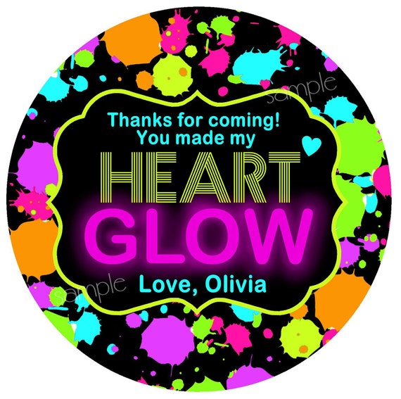 glow in the dark printable labels
