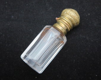 Antique Perfume Bottle - Flip Top Vial, Victorian, Miniature