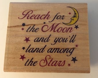 Inkadinkado Wood Mounted Rubber Stamp.
