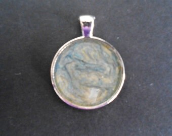 Blue & Silver Pendant - Small