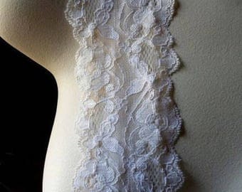 Stretch Lace in Ivory for Bridal, Garters, Headbands, Lingerie STR 1024