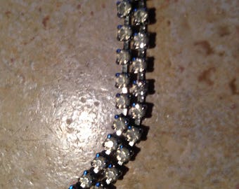 Clear Rhinestone Choker Necklace