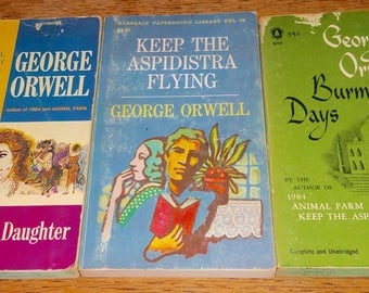 George Orwell Vintage Paperback Book Lot Of 3