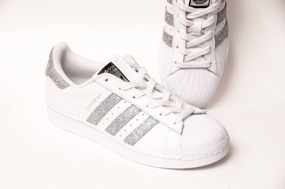 adidas superstars met glitters