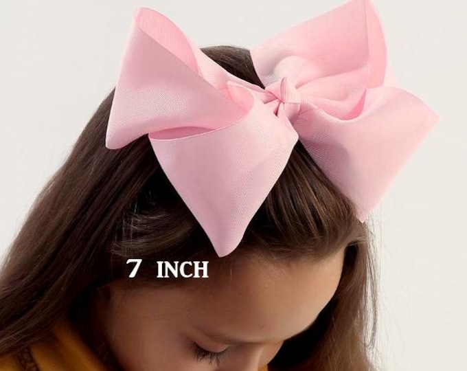 Big Bow, Jumbo Hair Bow, Girls Large Hairbow, Southern Style Bow, 6 7 or 8 Inch Bows, Texas Sized Bows, Girls Jumbo Bows, X-tra Large, SSB
