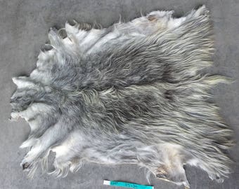 Grey Cashmere Goat Hide- Short Hair Lot No. 25059TURQ
