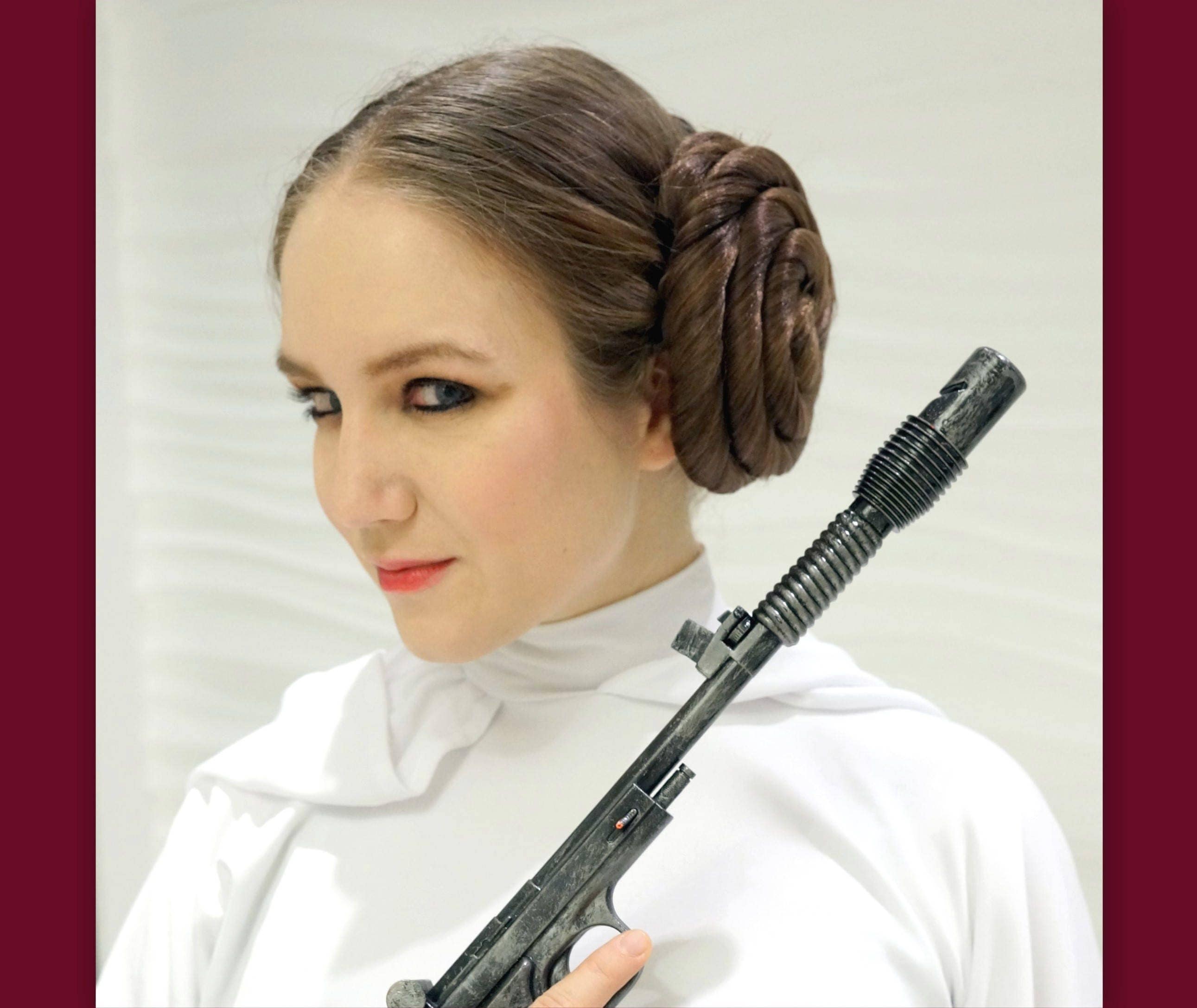 Princess Leia hair buns Star Wars hair accessories cosplay