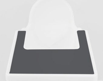 Charcoal Grey // IKEA Antilop Highchair Silicone Placemat // High Chair Place Mat