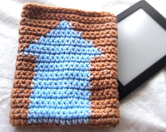 Kindle cover - e-reader cover- Blue Arrow Avatar cover - ready to ship e-reader case