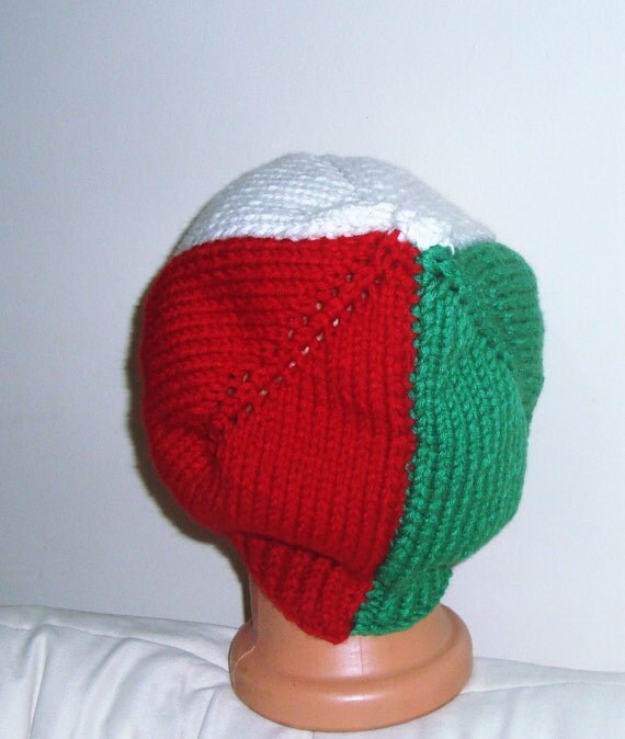 Italy italian flag hat italy gift for Man Hat in Green Red
