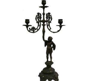Vintage Candlabra, Candle Holder, Art Nouveau Candlabra, Hollywood Regency Candlebra, Candlestick, Centerpiece