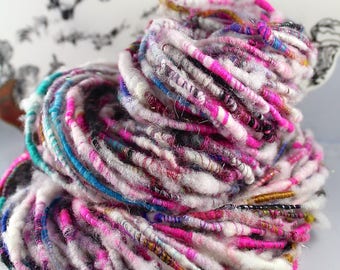 Handspun Art Yarn Corespun Sheeping Beauties 'In Parties'