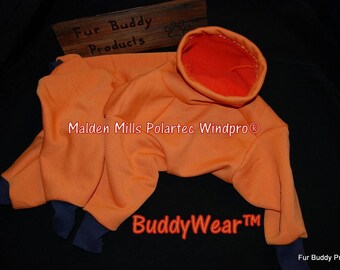 22" Female Cut - BuddyWear Wind resistant Malden Mills Poly/Lycra 100 Fleece Suit OOAK, same day shipping