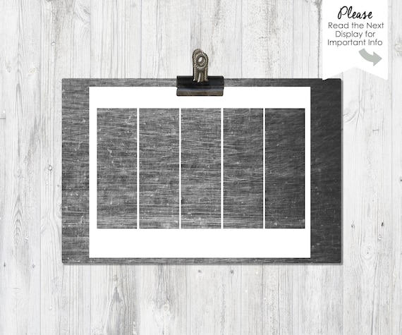 2x6 inch Bookmarks Blank template Instant Download DIY