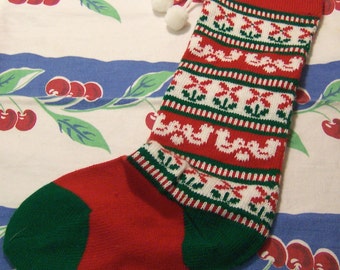 darling knit christmas stocking