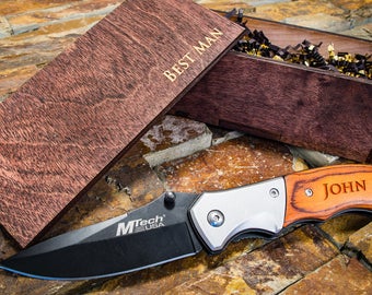 Pocket Knife, Custom Knife Gift, Personalized Knives, Engraved Pocket Knife- Groomsmen Knives, Groomsmen Gift, Engraved Knife