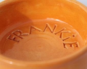 Small Pet Dish, Personalized Dog Dish, Made To Order