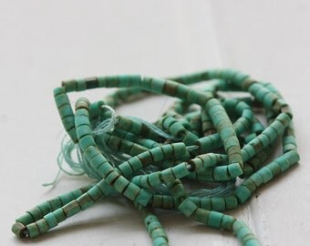 One Full Strand / Green Turquoise / Semiprecious Stone / Gemstone