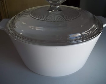 Just White, Corning Ware, Buffet Server, 1 3/4 Quart with Lid B-1 3/4