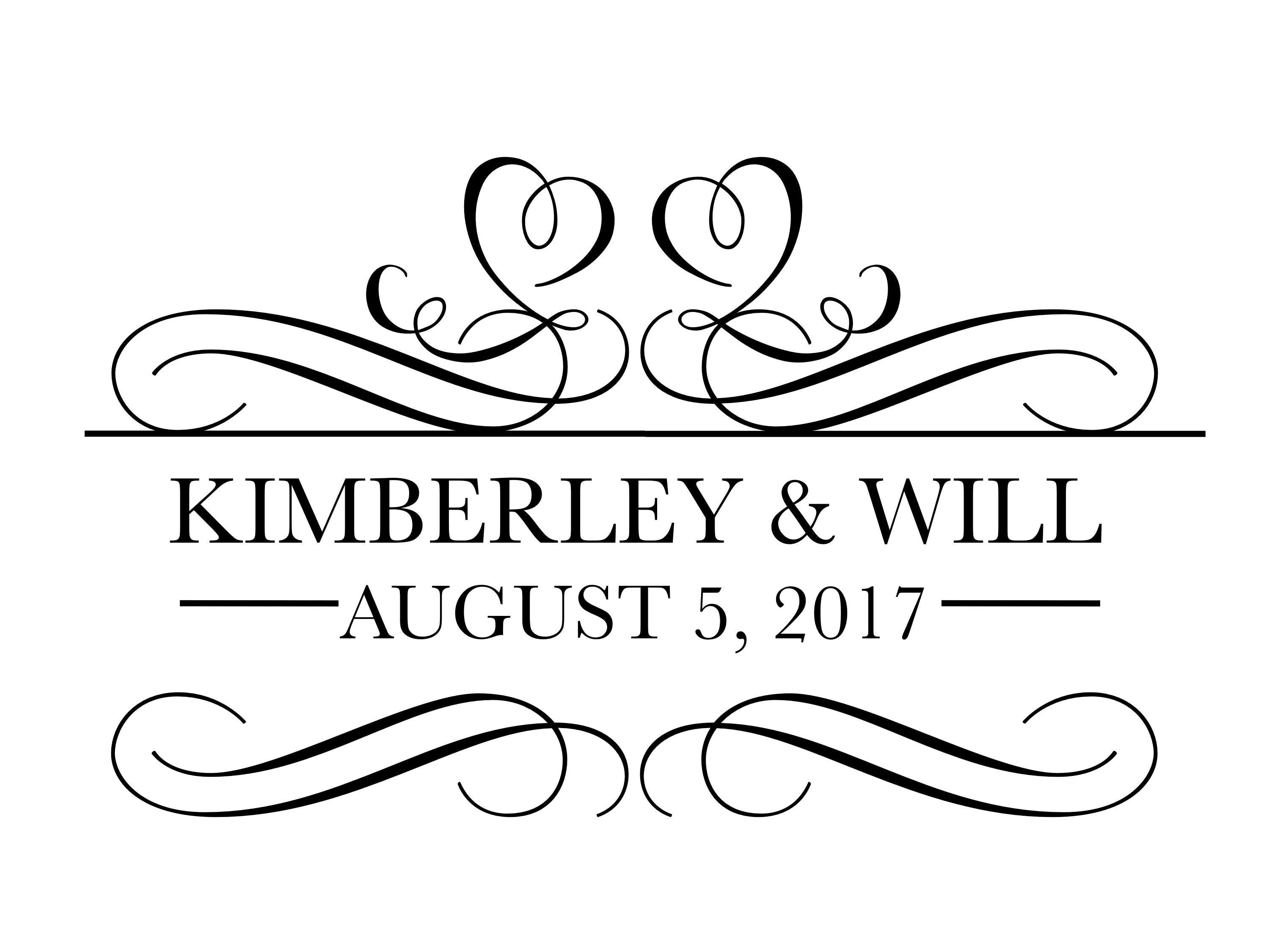 Wedding Initials Monogram Design 4