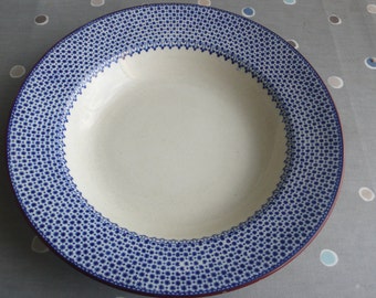 SALE Spode Copeland soup plate blue cream early 1900s