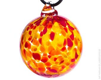 Hand Blown Glass Ornament - Hot Color Mix
