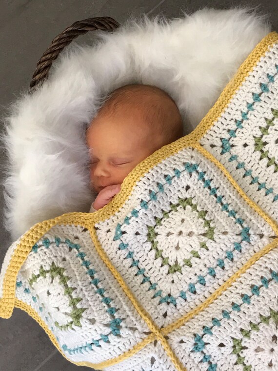Crochet Baby Blanket Pattern Chunky Squares Crochet Baby