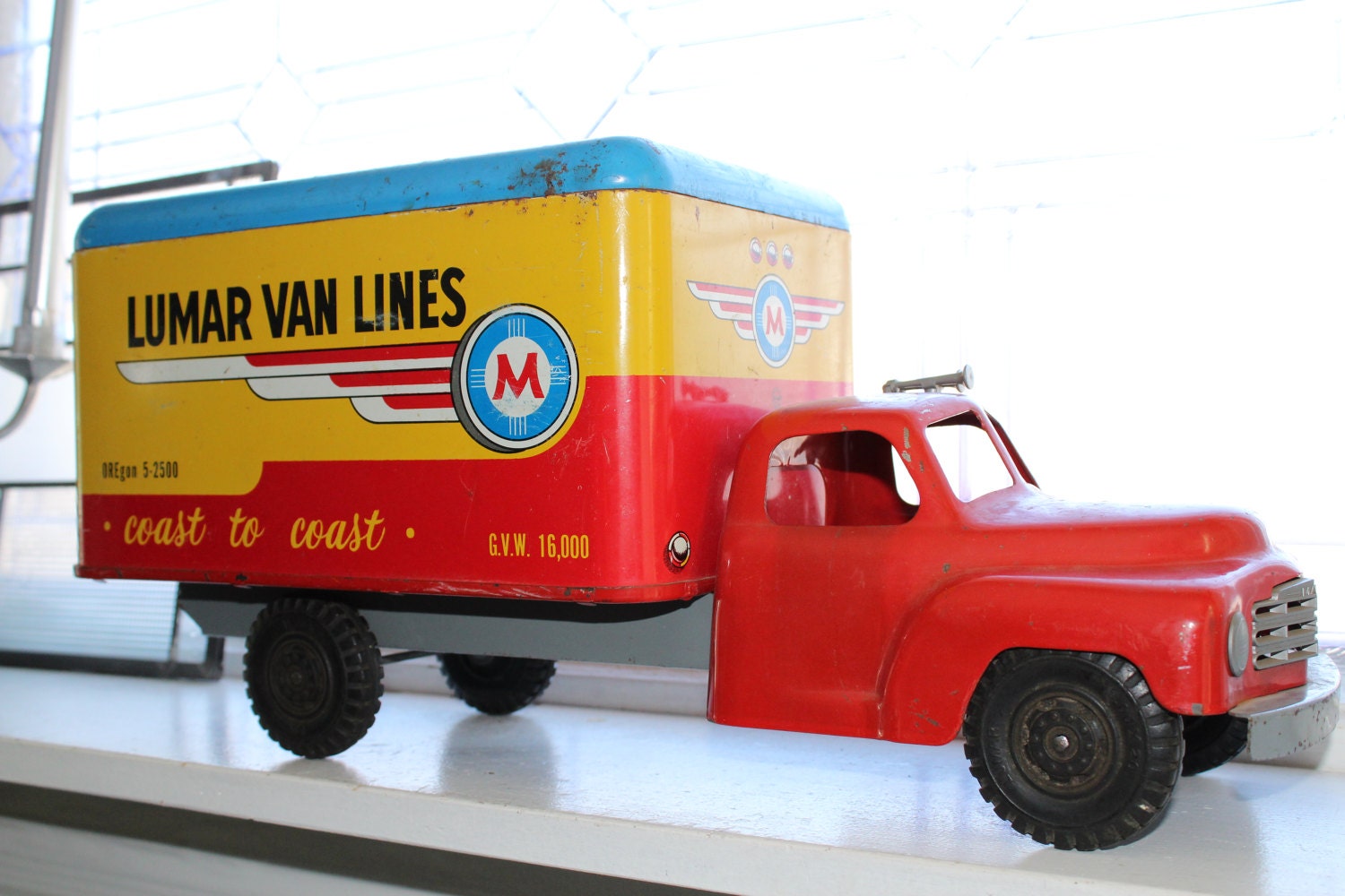 Marx Toy Truck Studebaker Lumar Van Lines 1950s