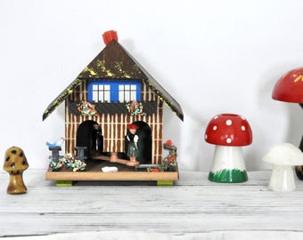 Vintage Wooden German Weather House