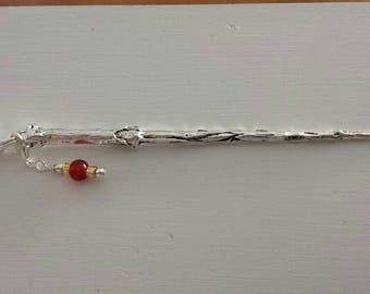 Harry Potter Wand*Knitting/Crochet Project Bag Zipper Pull Charm*Purse/Planner Charm/Zipper Charm*Harry Potter Theme Wand*Wizard Wand
