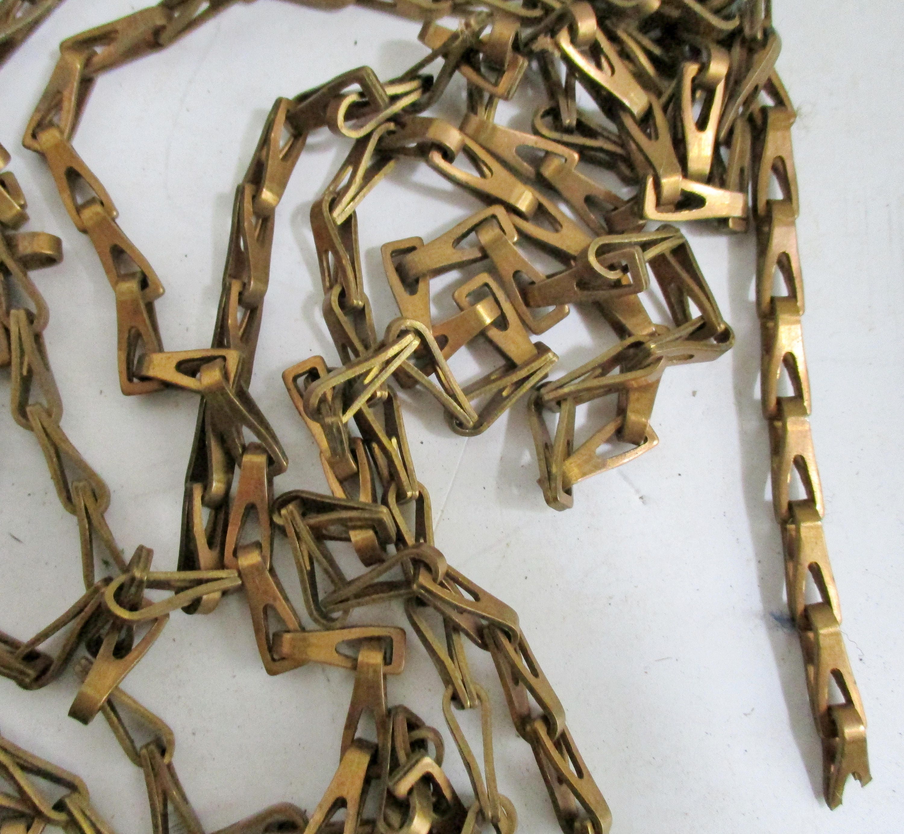 Vintage Chain Decorative Lamp Chain Salvaged Brass Swag Chandelier 13
