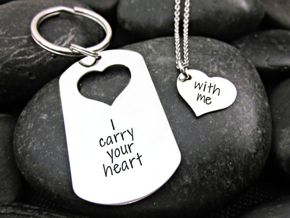 I carry your heart with me His and Hers by ShawnaLaneCreations