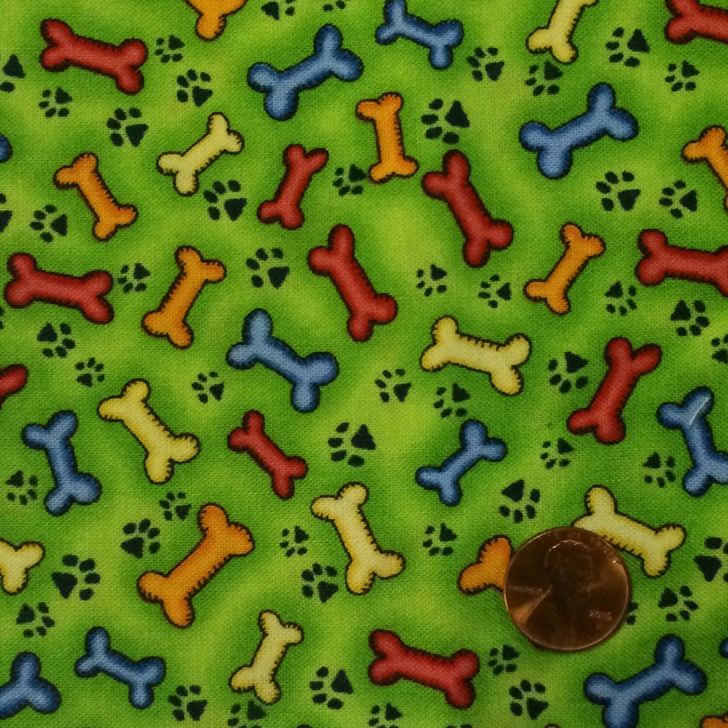 Cotton Fabric / Dog Bone Fabric / Dog Fabric / Timeless Treasures Fabric /Quilting Fabric from