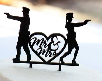 Police cake topper | Etsy