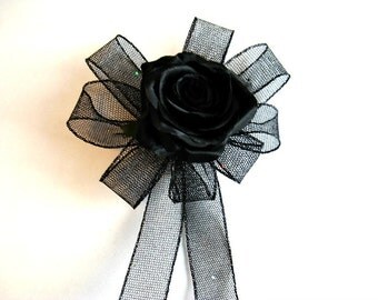 Birthday gift wrap bow, Over The Hill birthday bow, Special occasion bow, Gift wrap bow, Male gift bow, Large bow for birthdays (HB93)