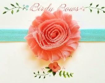 Coral Headband, Baby Headbands, Girl Headband, Baby Girl Headbands, Infant Headbands, Baby Bows