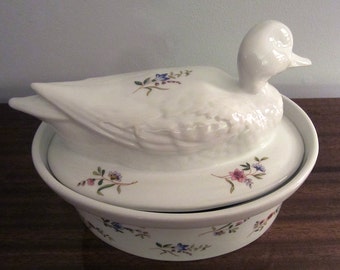 Vintage Duck Terrine Casserole Baking Dish BIA Cordon Bleu