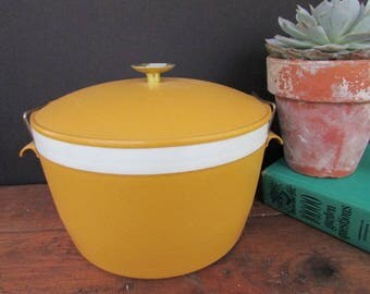 Yellow Sunfrost Ice Bucket Vintage Yellow Plastic Ice Bucket
