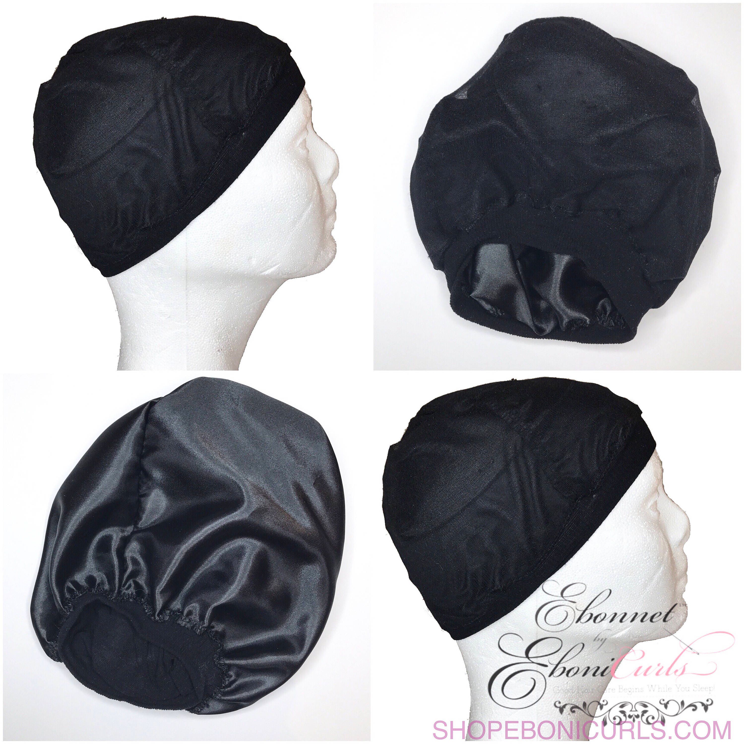 Wig Cap Satin Lined Black