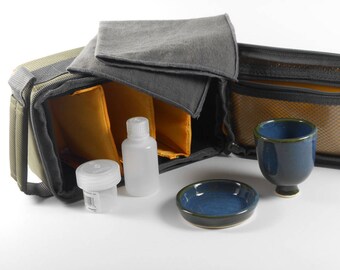 Portable communion set - travel communion set - portable communion kit - chalice and paten set - liturgical ware W167