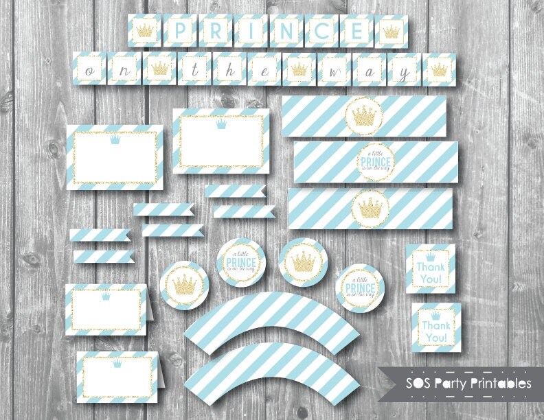 Prince Baby Shower Little Prince baby shower Prince on the