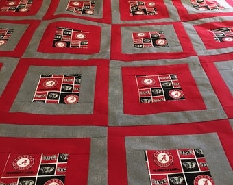 University of Alabama Quilt Top 42x66
