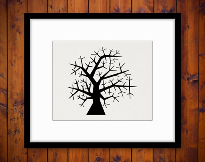 Printable Digital Tree Graphic Illustration Download Image Antique Clip Art Jpg Png Eps HQ 300dpi No.2042