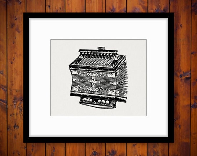 Printable Image Accordion Download Graphic Digital Illustration Antique Clip Art Jpg Png Eps HQ 300dpi No.1298