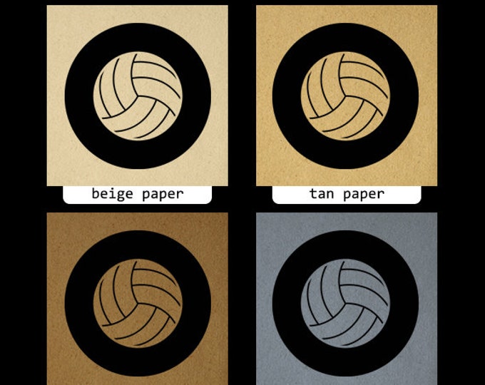 Printable Graphic Volleyball Download Sports Digital Volleyball Image Antique Clip Art Jpg Png Eps HQ 300dpi No.4553