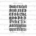 Printable Digital Medieval Alphabet from by VintageRetroAntique